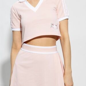 Adidas Cherry Blossom Pink Limited Edition Floral Sports Polo and Skirt 2XL